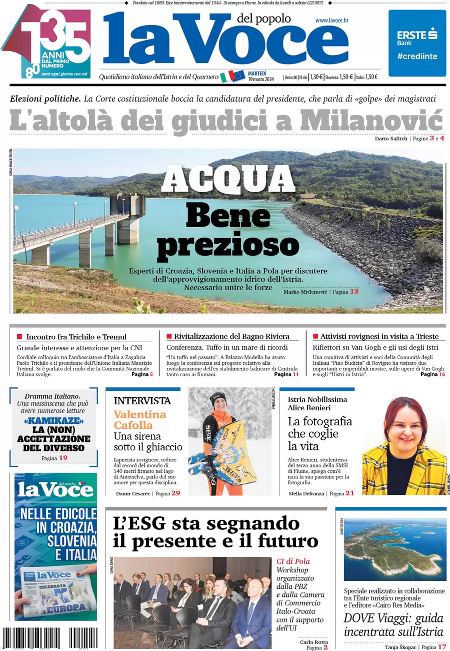 anteprima della prima pagina di la-voce-del-popolo del 18/03/2024