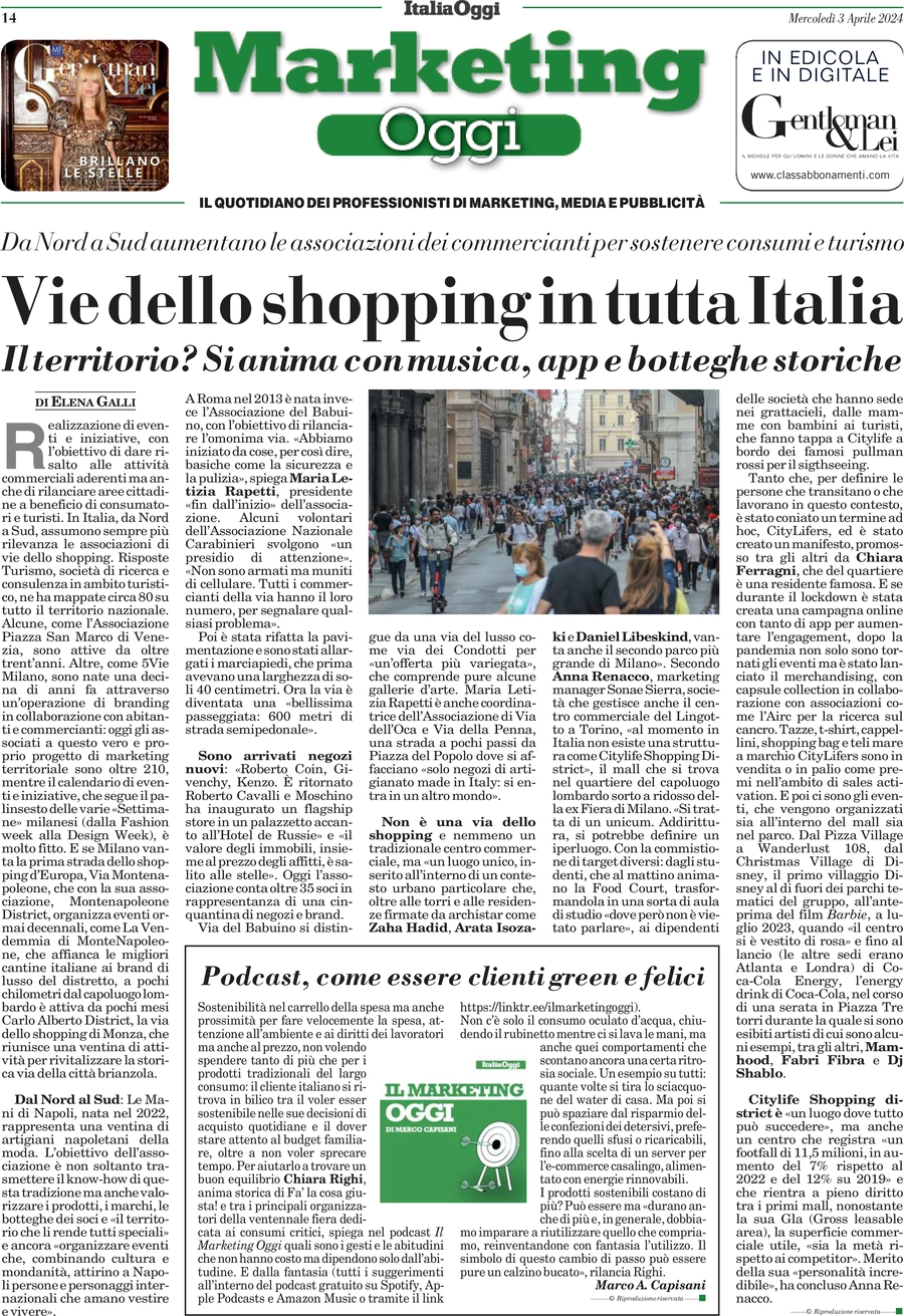 anteprima della prima pagina di marketing-oggi del 03/04/2024