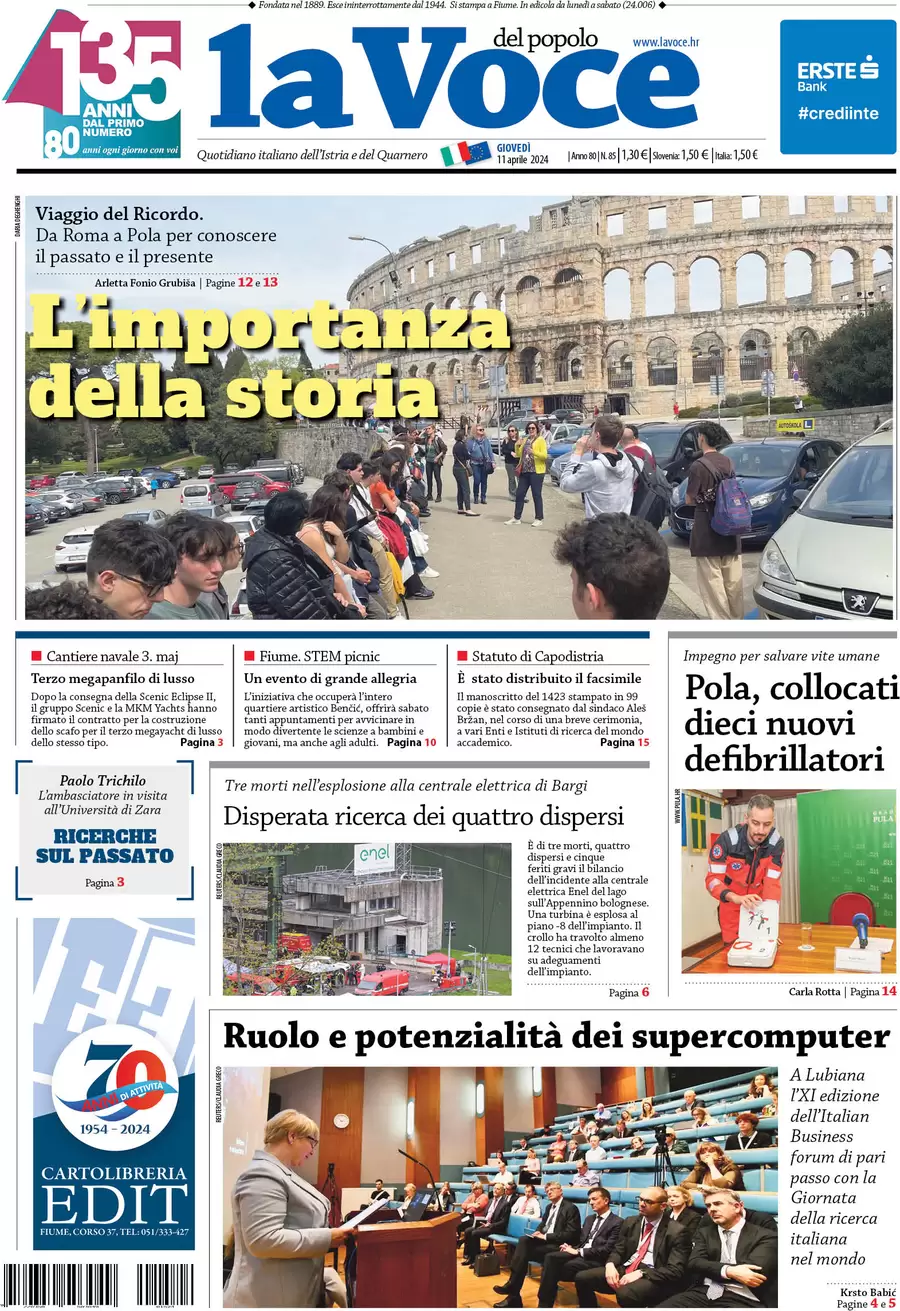 anteprima della prima pagina di la-voce-del-popolo del 11/04/2024