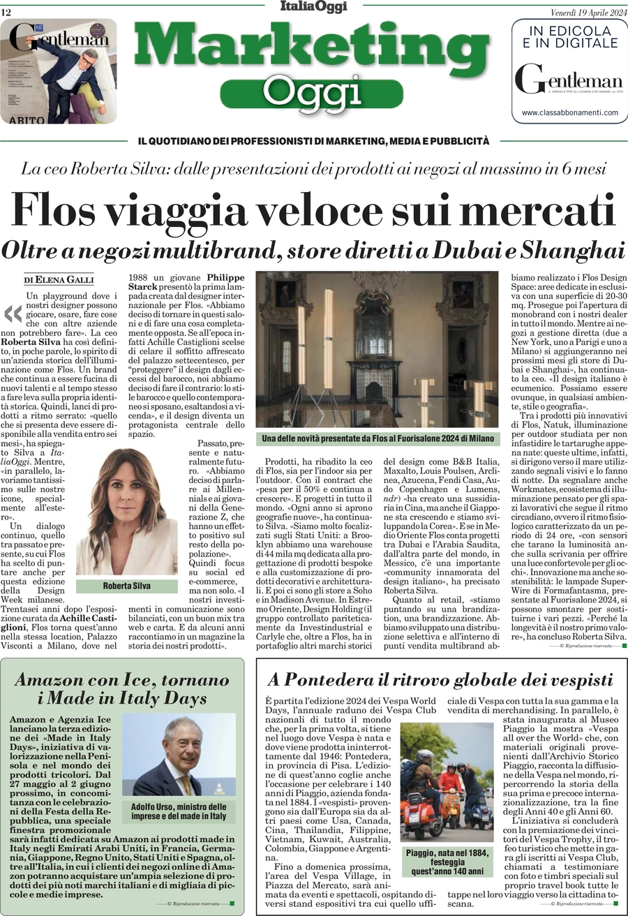 anteprima della prima pagina di marketing-oggi del 19/04/2024