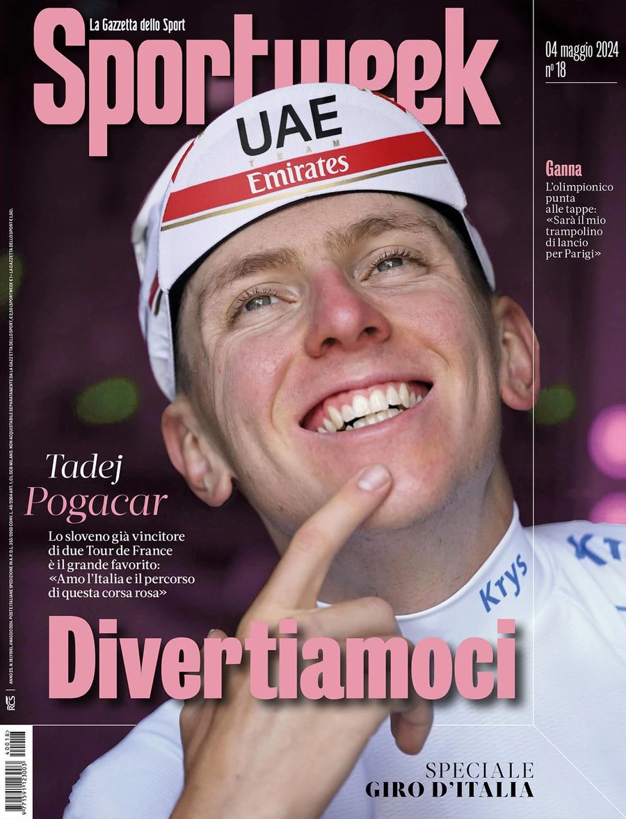anteprima della prima pagina di sportweek-la-gazzetta-dello-sport del 03/05/2024