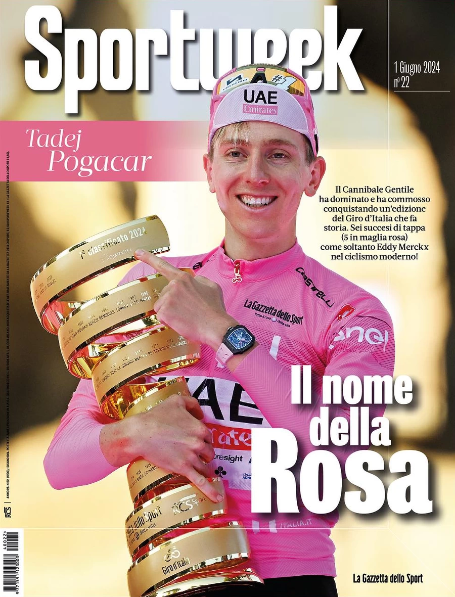 anteprima della prima pagina di sportweek-la-gazzetta-dello-sport del 31/05/2024