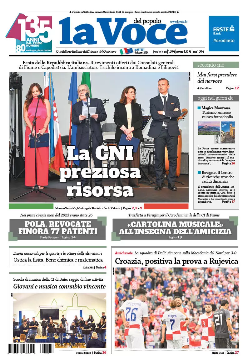 anteprima della prima pagina di la-voce-del-popolo del 04/06/2024