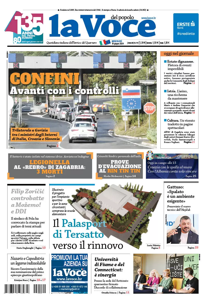 anteprima della prima pagina di la-voce-del-popolo del 19/06/2024