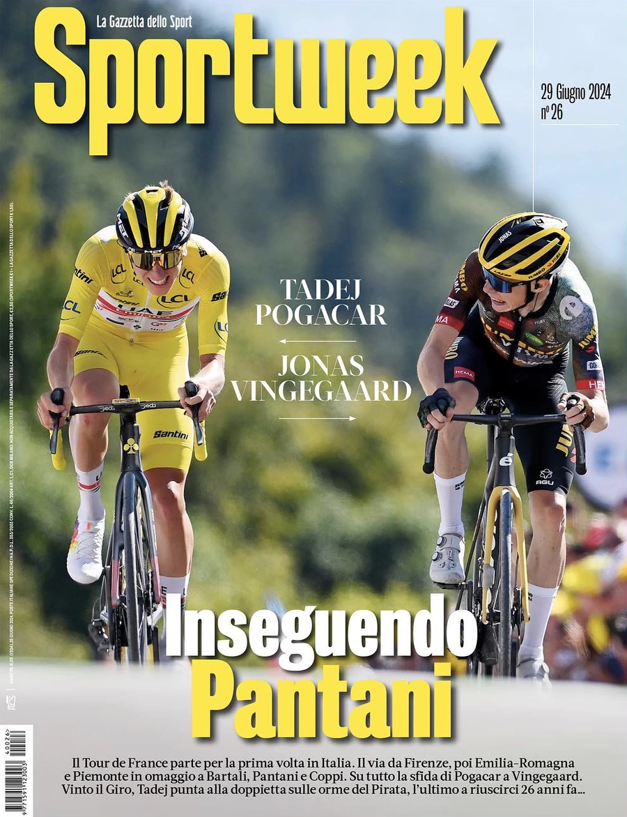 anteprima della prima pagina di sportweek-la-gazzetta-dello-sport del 28/06/2024