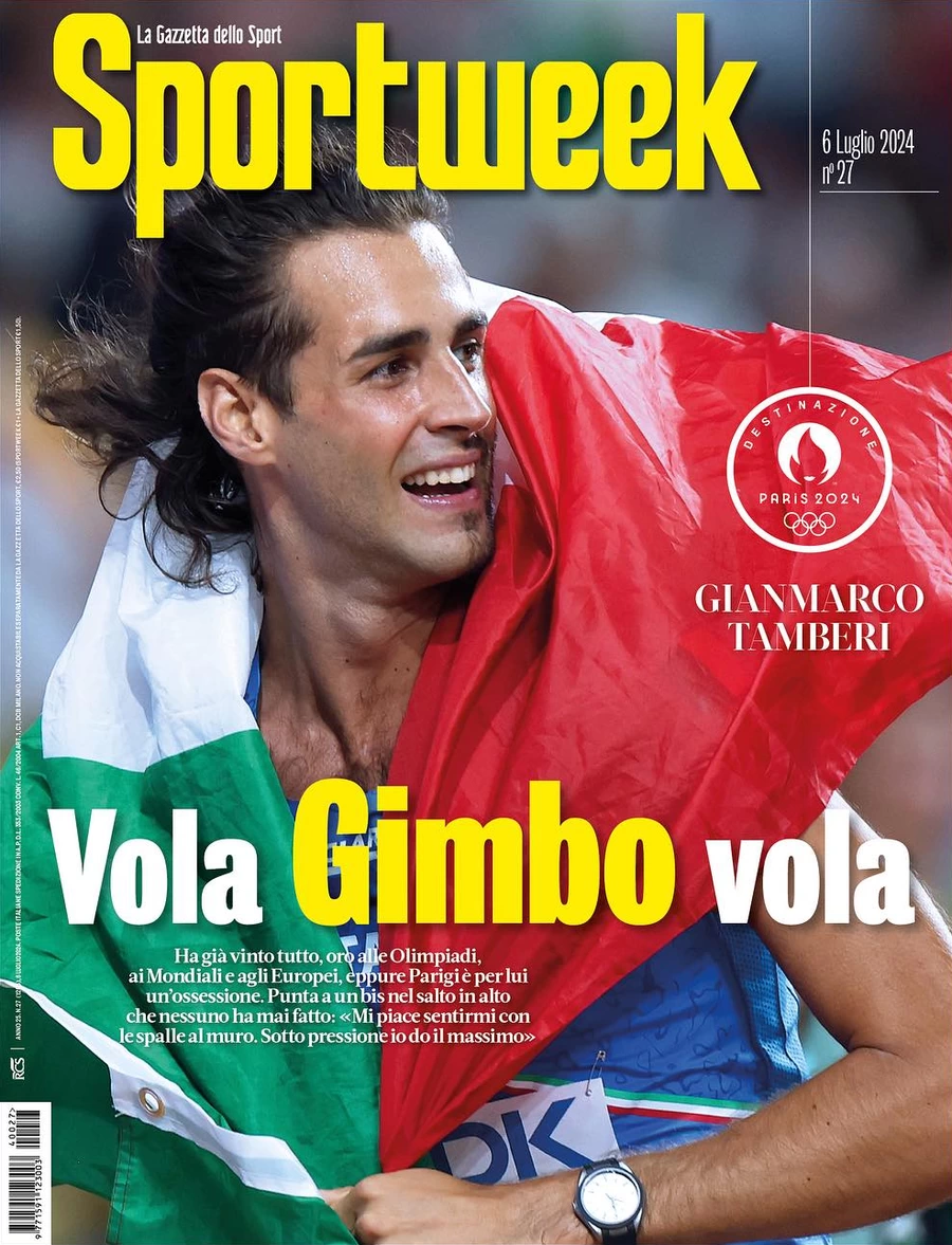 anteprima della prima pagina di sportweek-la-gazzetta-dello-sport del 05/07/2024