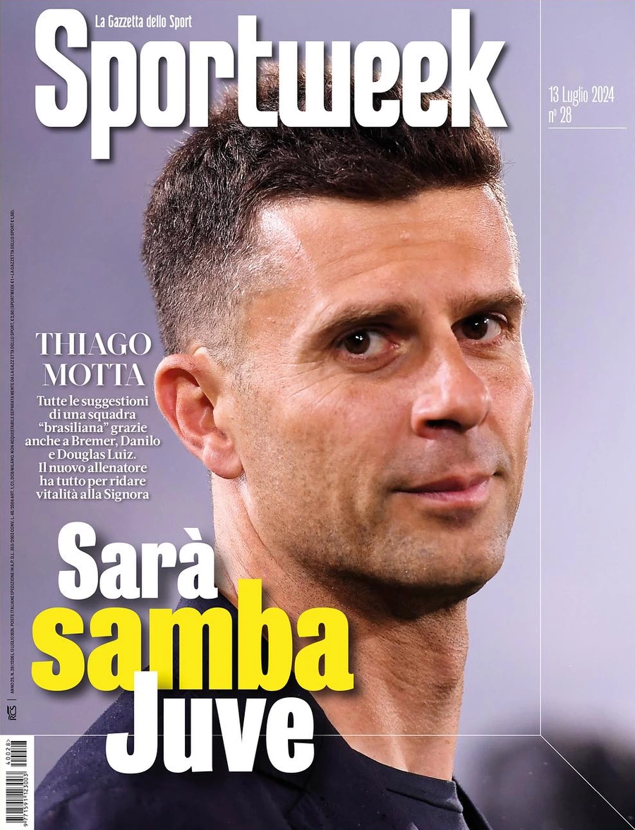 anteprima della prima pagina di sportweek-la-gazzetta-dello-sport del 12/07/2024