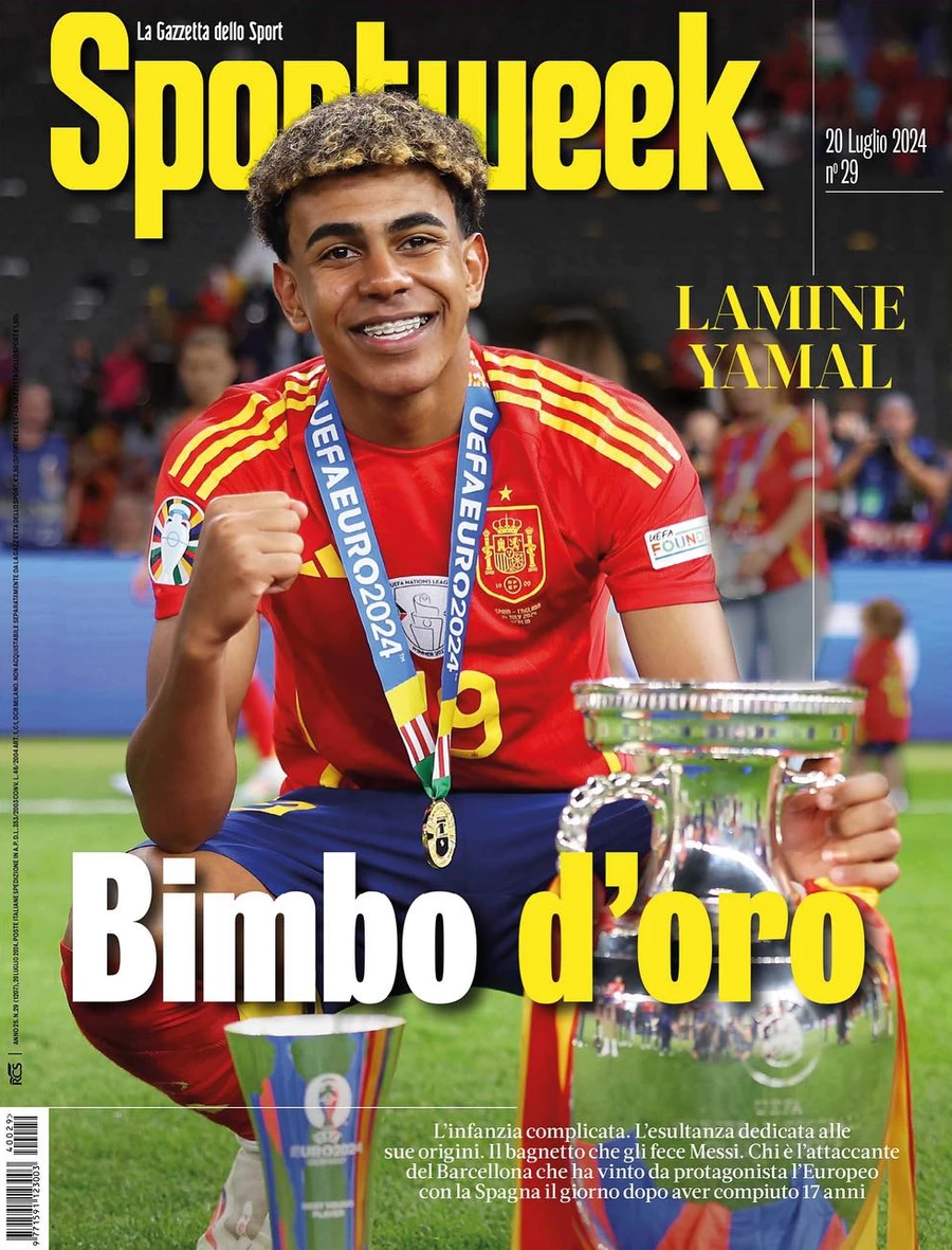 anteprima della prima pagina di sportweek-la-gazzetta-dello-sport del 19/07/2024