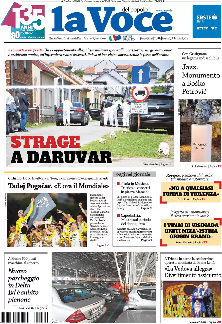 anteprima della prima pagina di la-voce-del-popolo del 23/07/2024