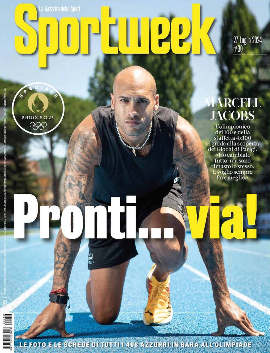 anteprima della prima pagina di sportweek-la-gazzetta-dello-sport del 26/07/2024