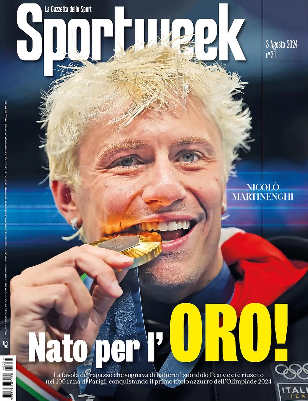 anteprima della prima pagina di sportweek-la-gazzetta-dello-sport del 02/08/2024