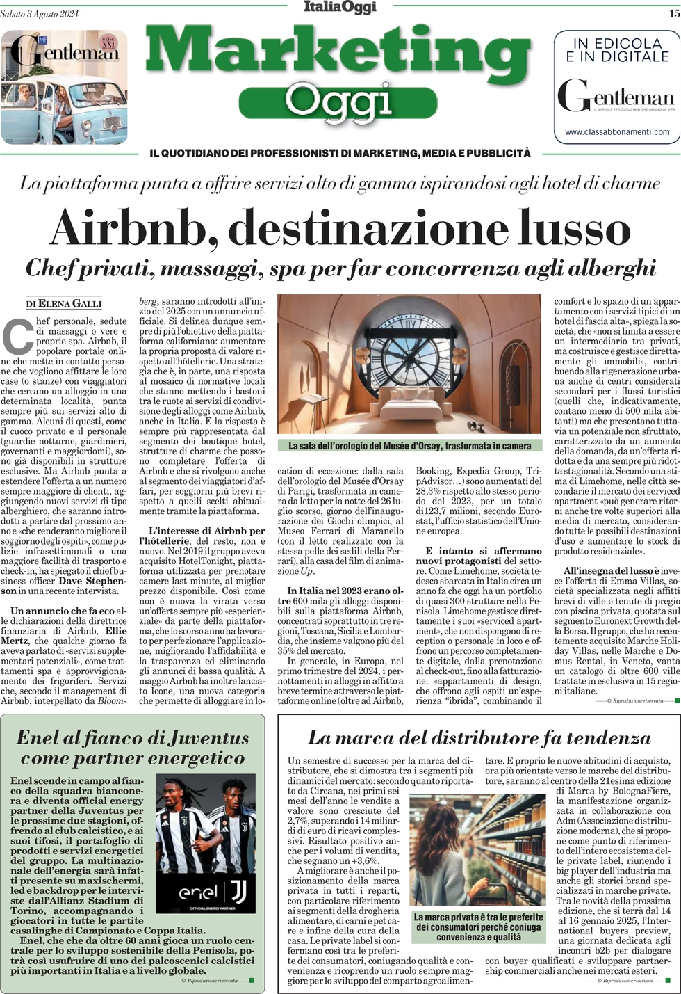 anteprima della prima pagina di marketing-oggi del 03/08/2024
