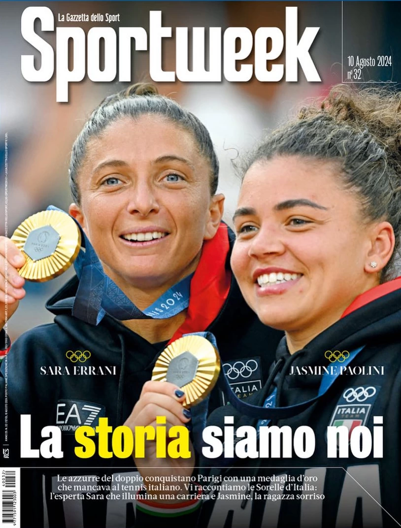 anteprima della prima pagina di sportweek-la-gazzetta-dello-sport del 09/08/2024
