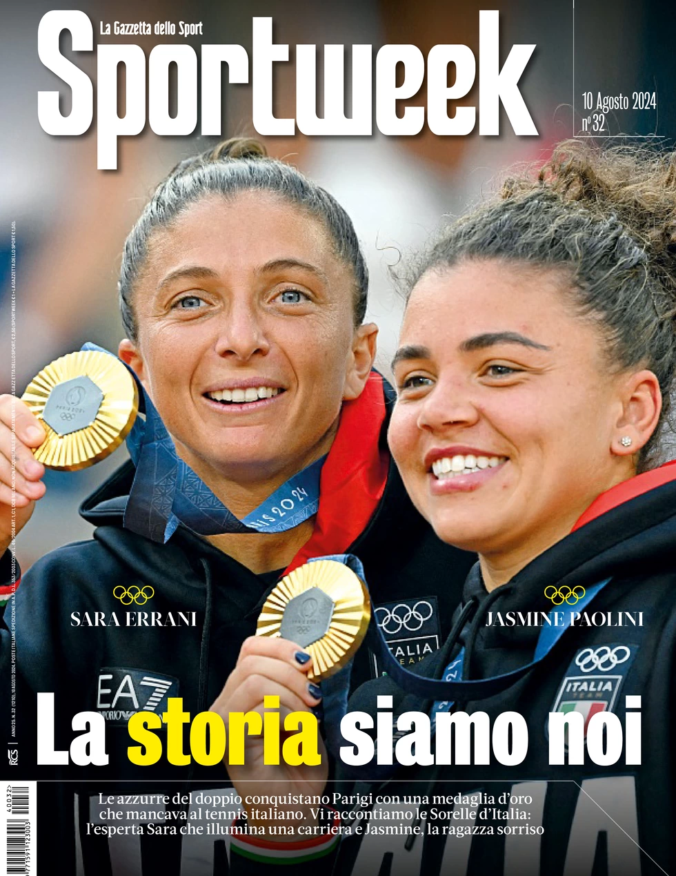 anteprima della prima pagina di sportweek-la-gazzetta-dello-sport del 10/08/2024