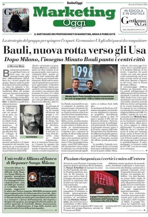 anteprima della prima pagina di marketing-oggi del 10/10/2024