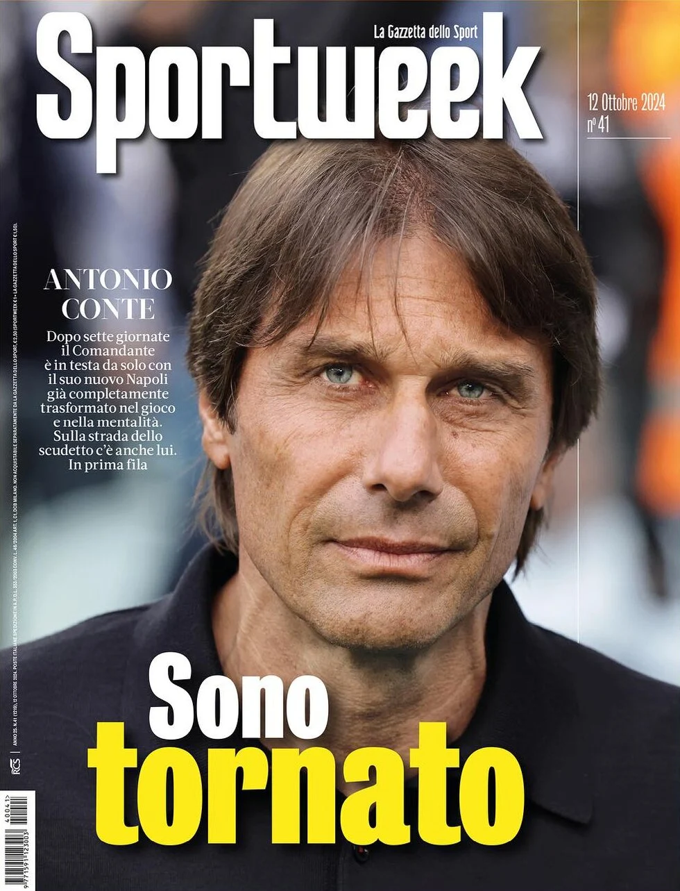 anteprima della prima pagina di sportweek-la-gazzetta-dello-sport del 12/10/2024