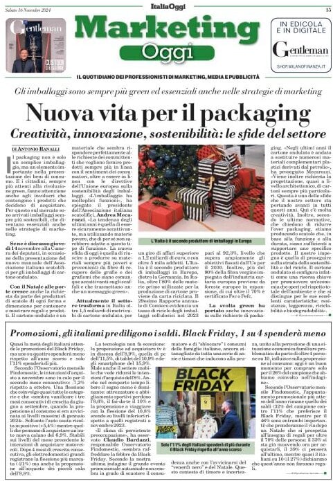 anteprima della prima pagina di marketing-oggi del 16/11/2024