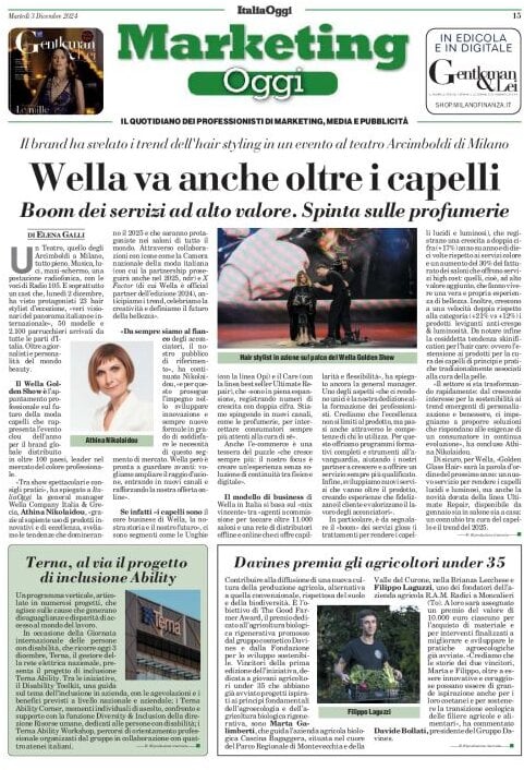 anteprima della prima pagina di marketing-oggi del 03/12/2024