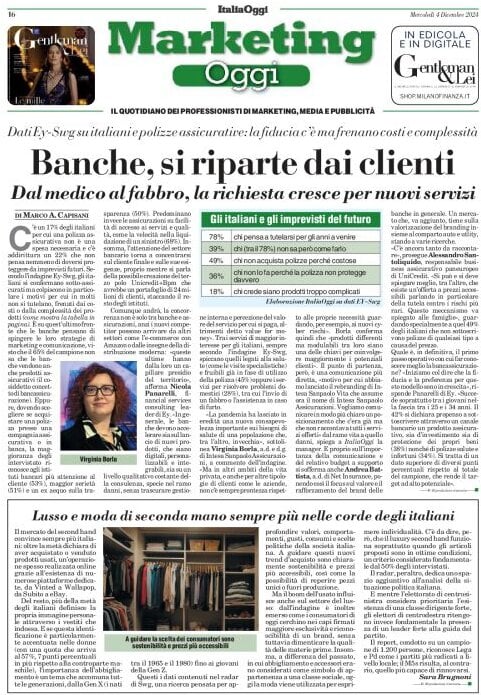 anteprima della prima pagina di marketing-oggi del 04/12/2024