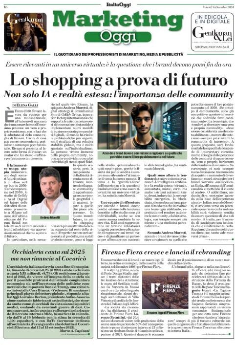 anteprima della prima pagina di marketing-oggi del 06/12/2024