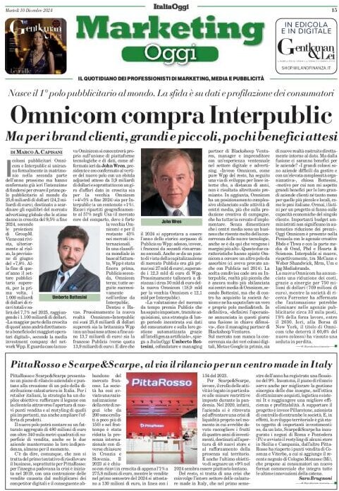 anteprima della prima pagina di marketing-oggi del 10/12/2024
