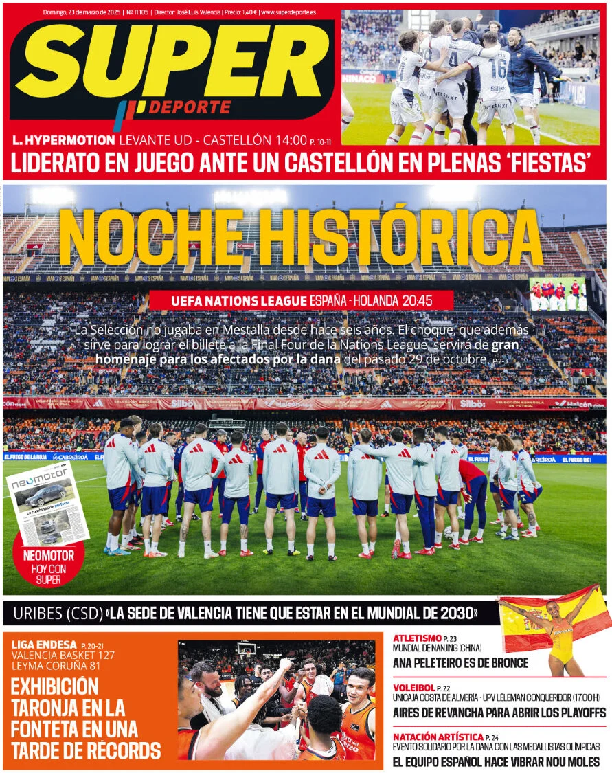 anteprima della prima pagina di Superdeporte