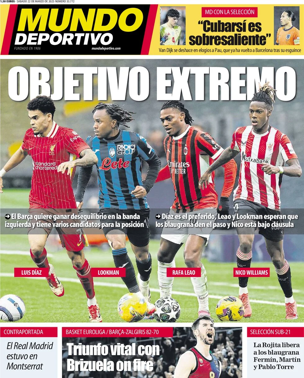 anteprima della prima pagina di Mundo Deportivo