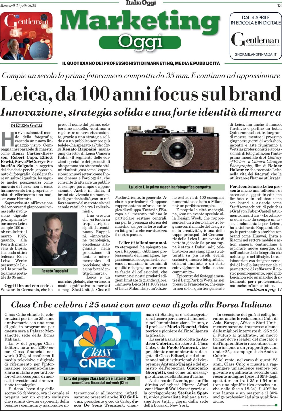 anteprima della prima pagina di marketing-oggi del 02/04/2025