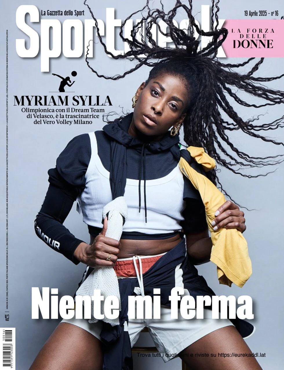 anteprima della prima pagina di sportweek-la-gazzetta-dello-sport del 19/04/2025