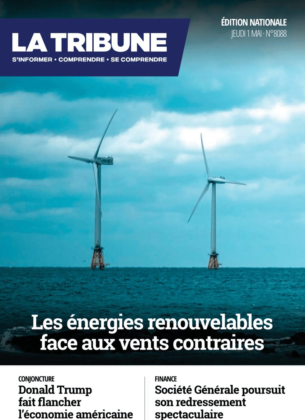 anteprima della prima pagina di La Tribune