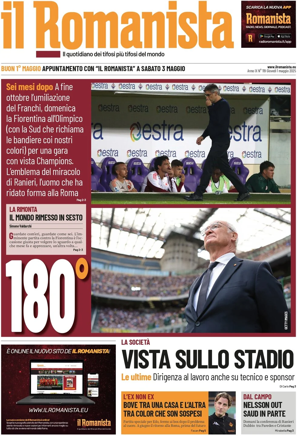 anteprima della prima pagina di Il Romanista