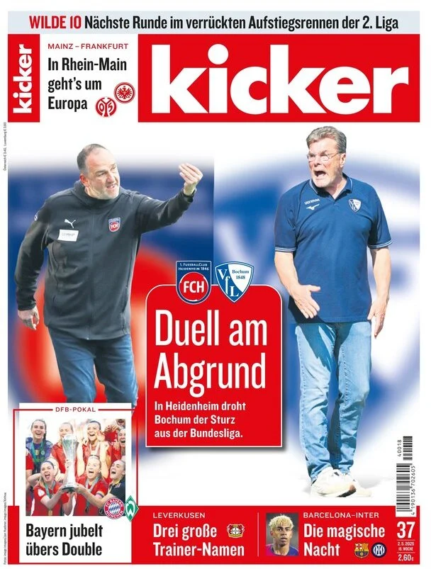 anteprima della prima pagina di Kicker
