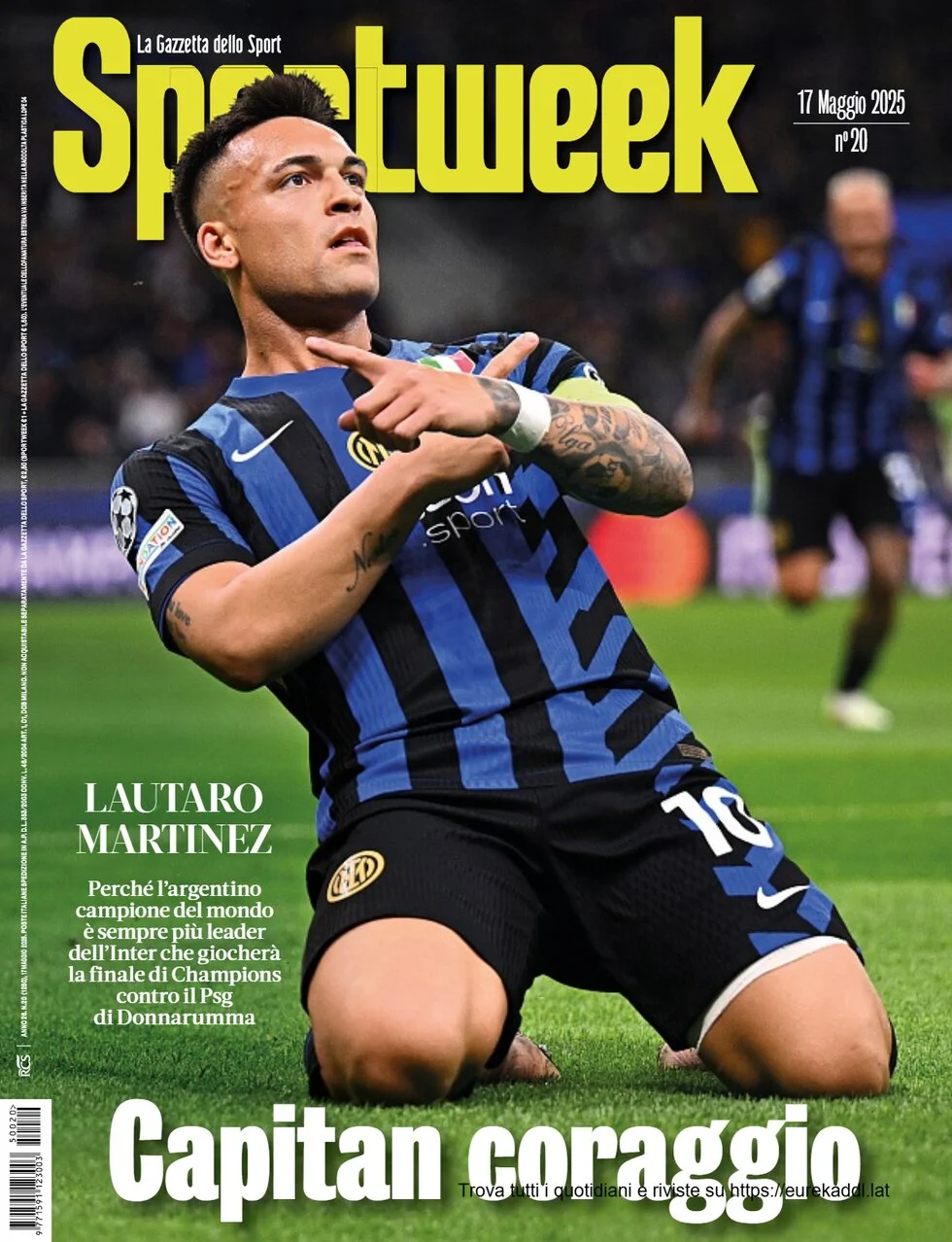 anteprima della prima pagina di sportweek-la-gazzetta-dello-sport del 17/05/2025