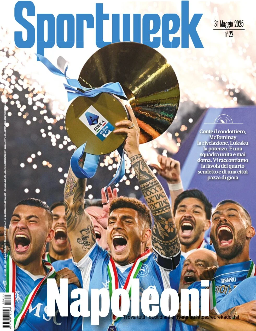 anteprima della prima pagina di sportweek-la-gazzetta-dello-sport del 31/05/2025