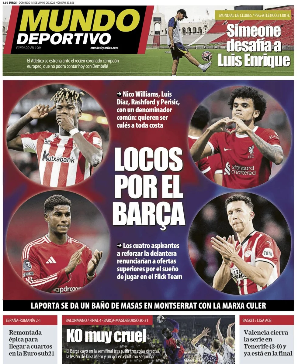 anteprima della prima pagina di Mundo Deportivo