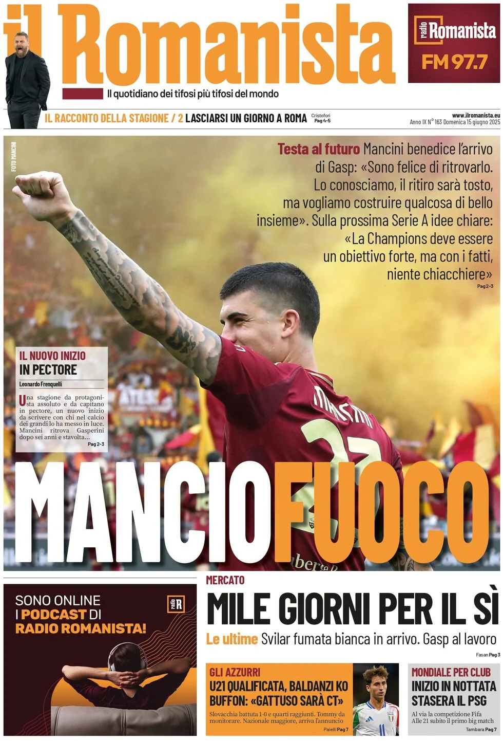 anteprima della prima pagina di Il Romanista