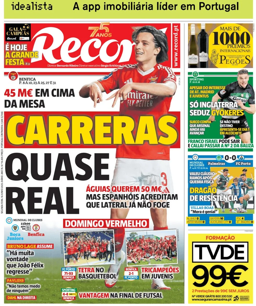 anteprima della prima pagina di Record