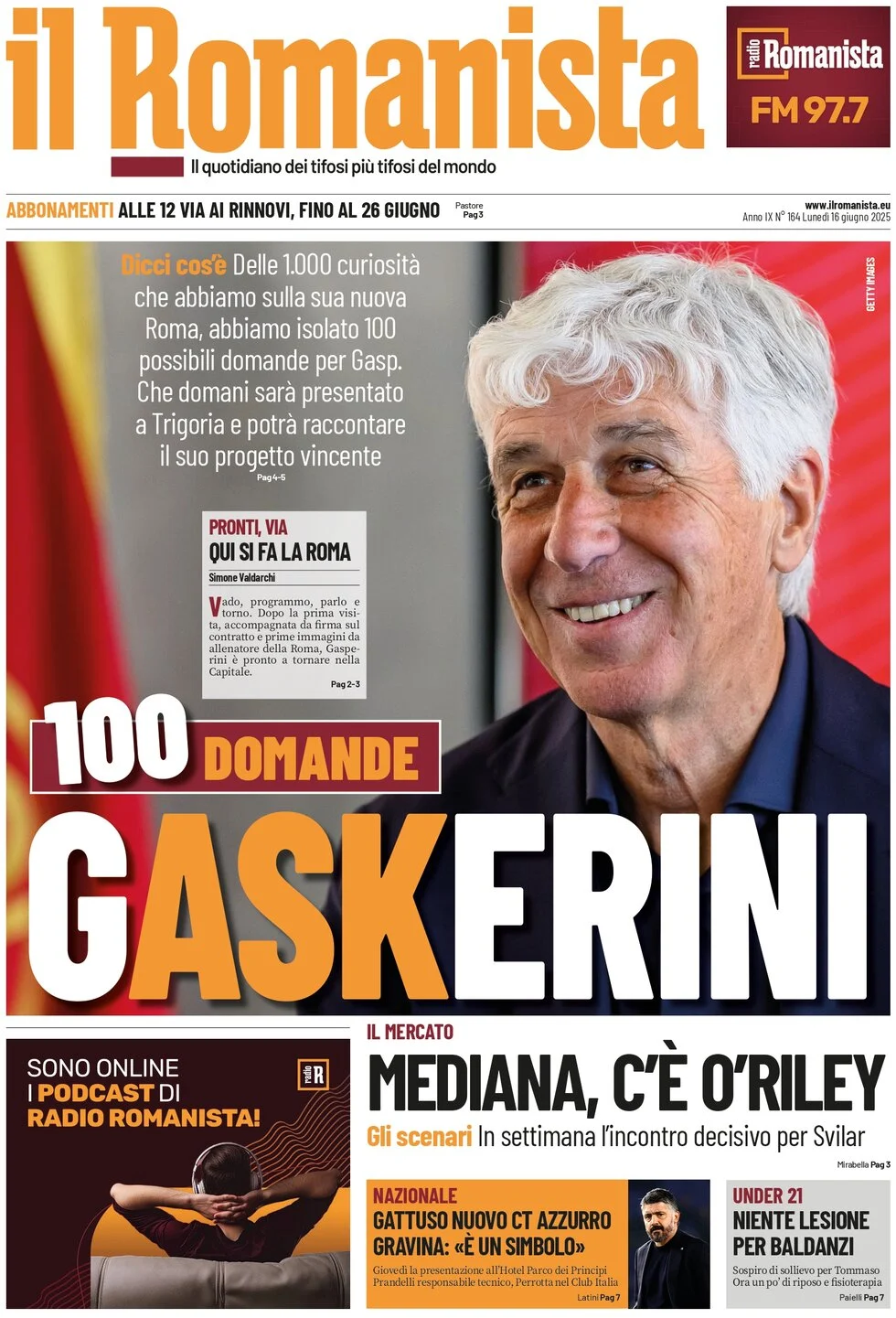 anteprima della prima pagina di Il Romanista