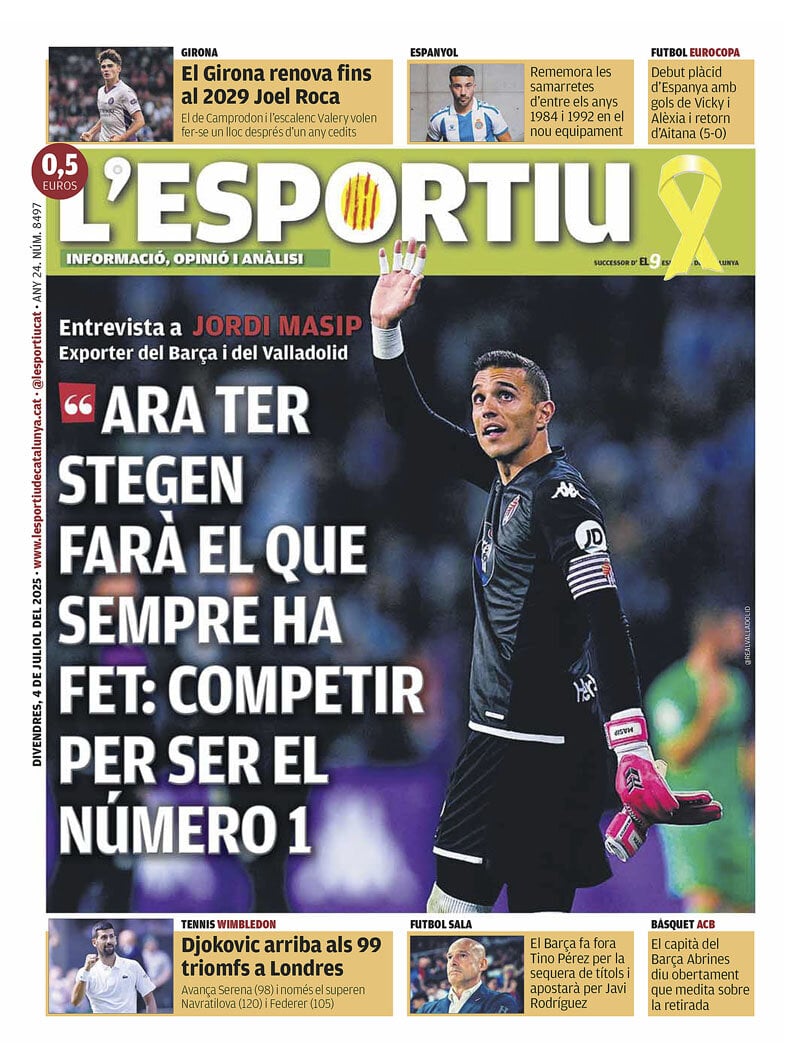 anteprima della prima pagina di L'Esportiu