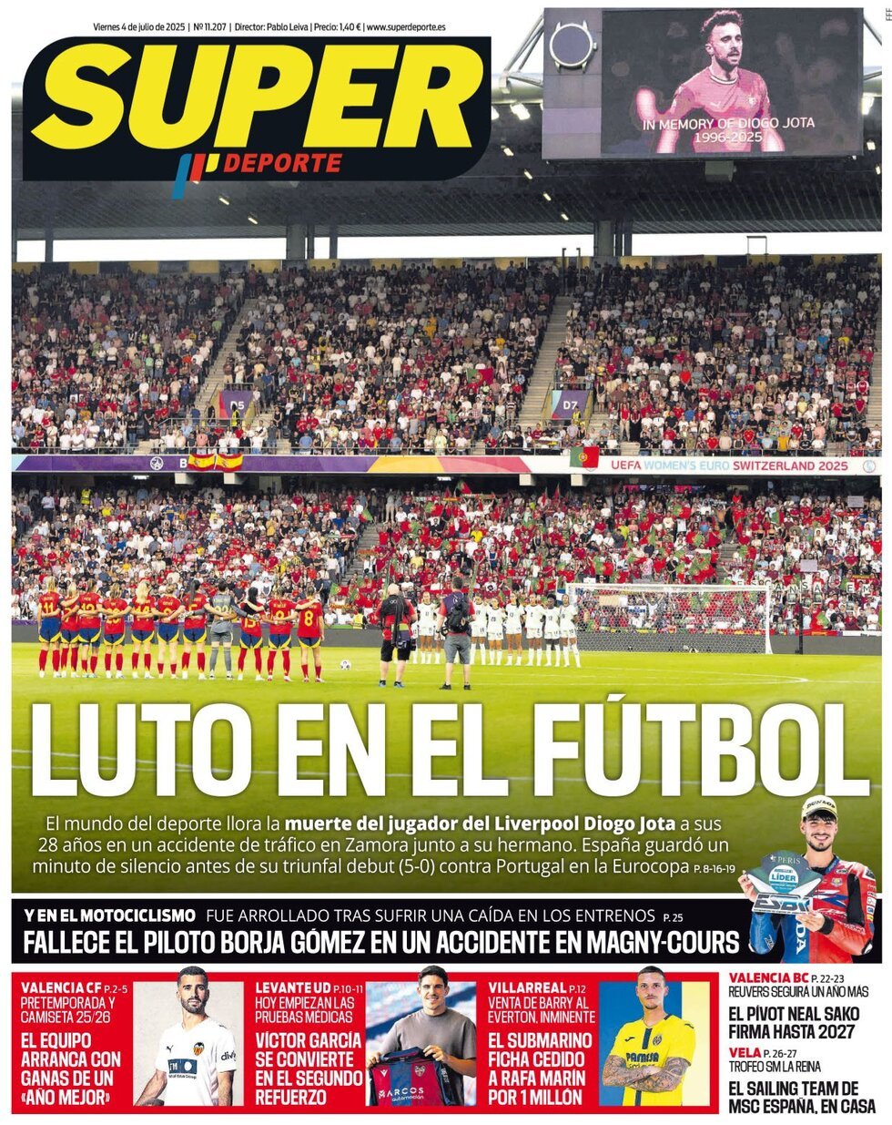 anteprima della prima pagina di Superdeporte