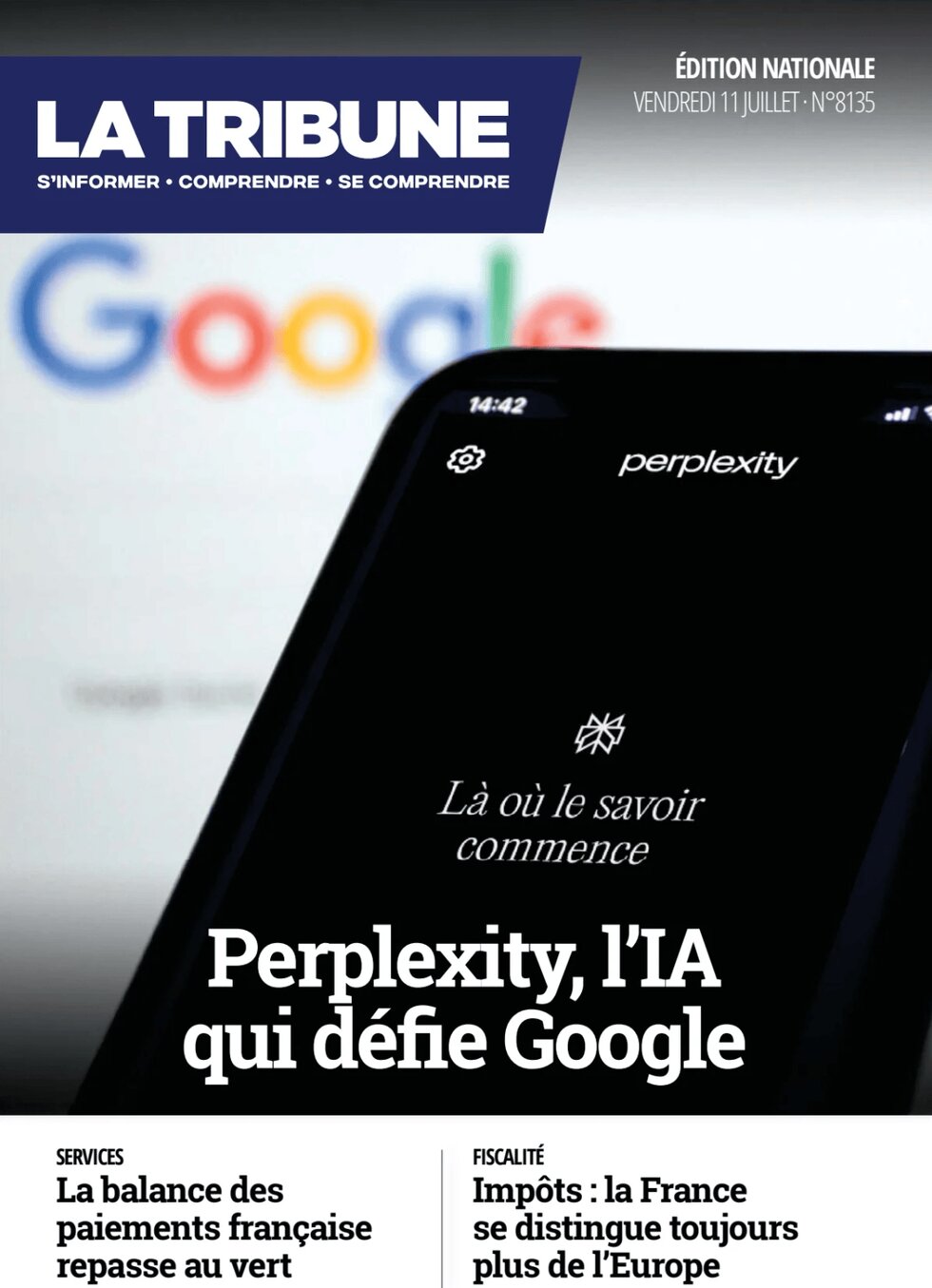 anteprima della prima pagina di La Tribune