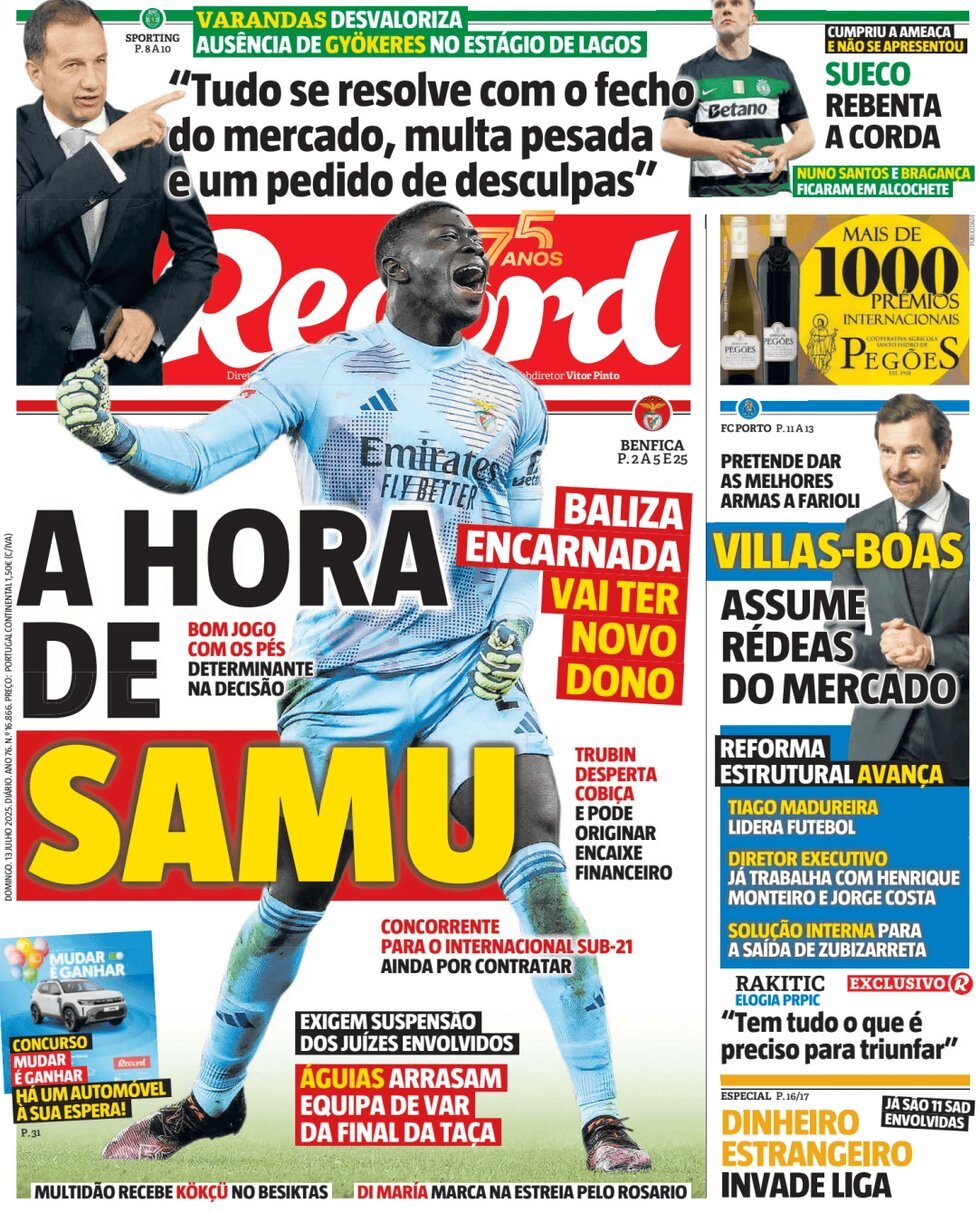anteprima della prima pagina di Record