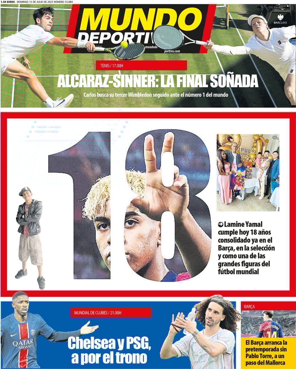 anteprima della prima pagina di Mundo Deportivo
