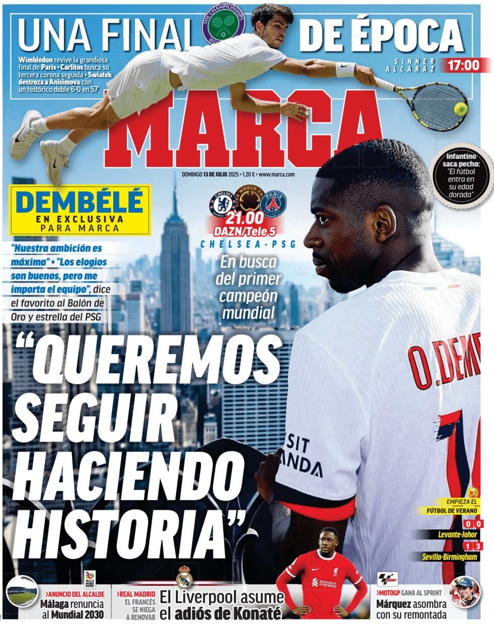 anteprima della prima pagina di Marca