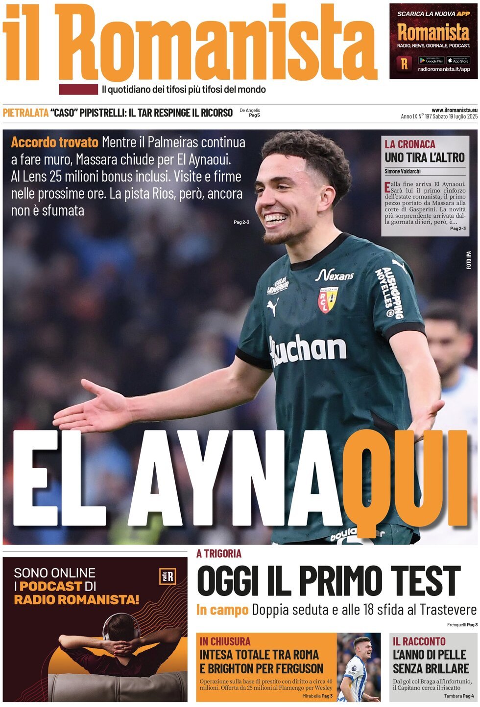 anteprima della prima pagina di Il Romanista