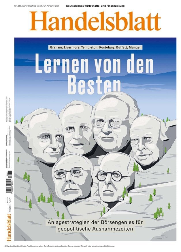 anteprima della prima pagina di Handelsblatt