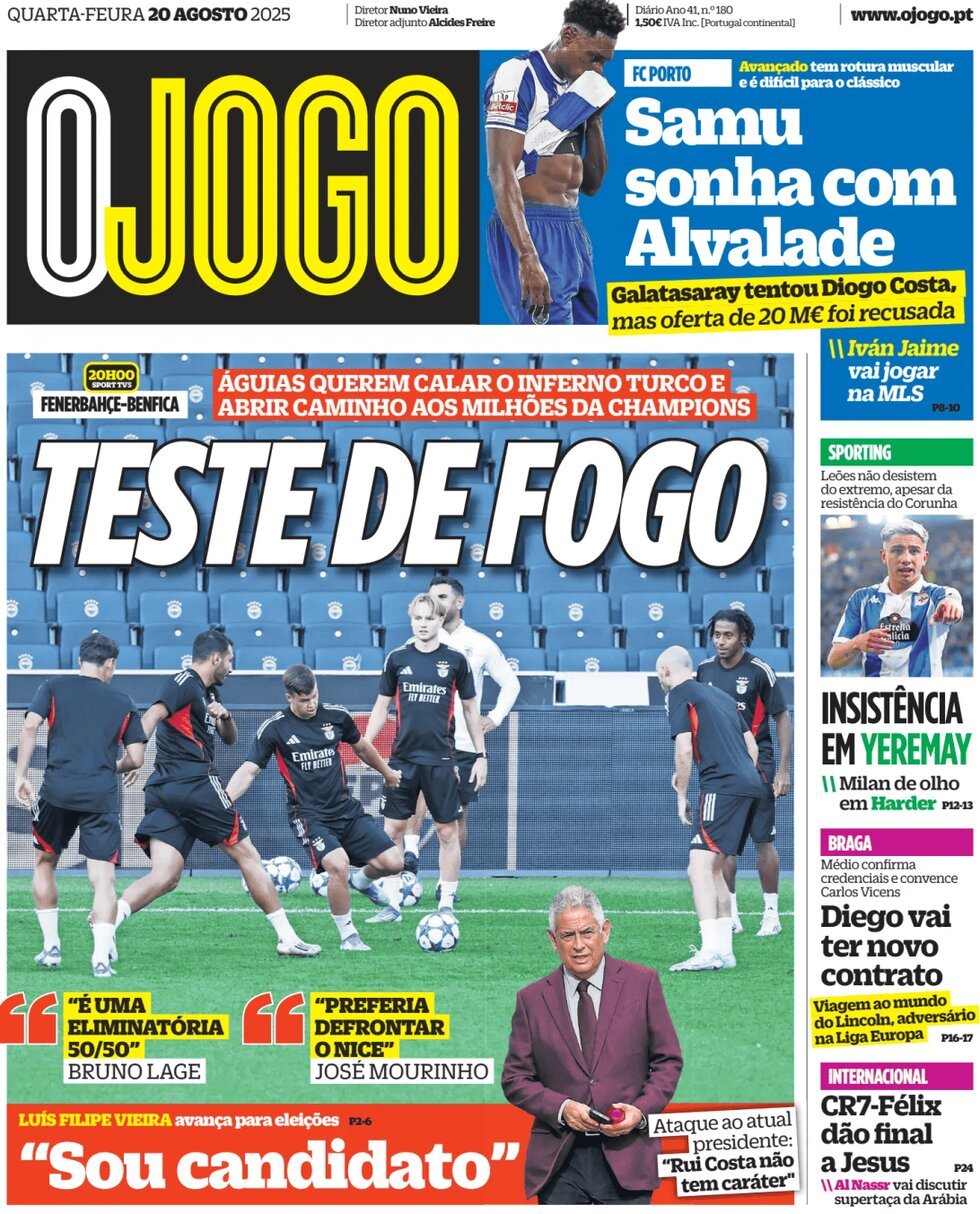anteprima della prima pagina di O Jogo