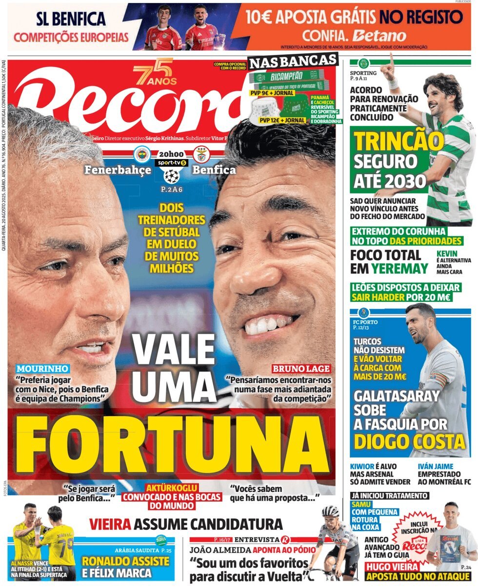 anteprima della prima pagina di Record