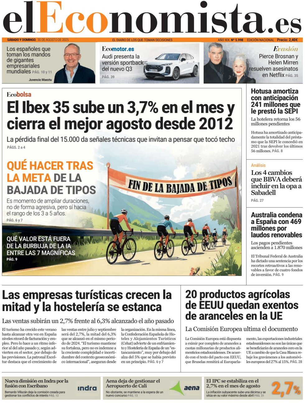 anteprima della prima pagina di El Economista
