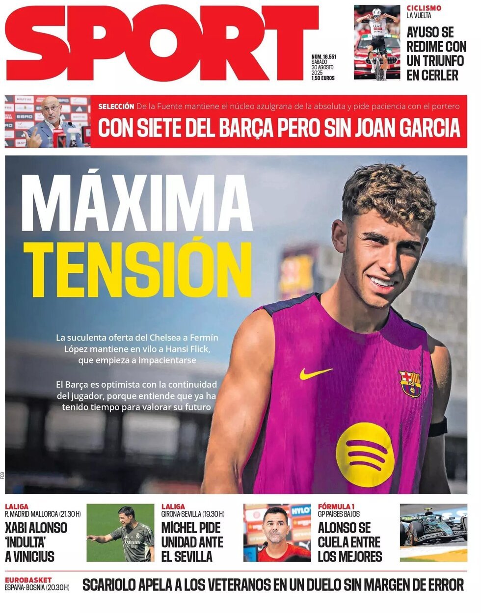anteprima della prima pagina di SPORT (Barcelona)